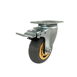 Rueda Giratoria / Goma/ Industrial / Freno 8"