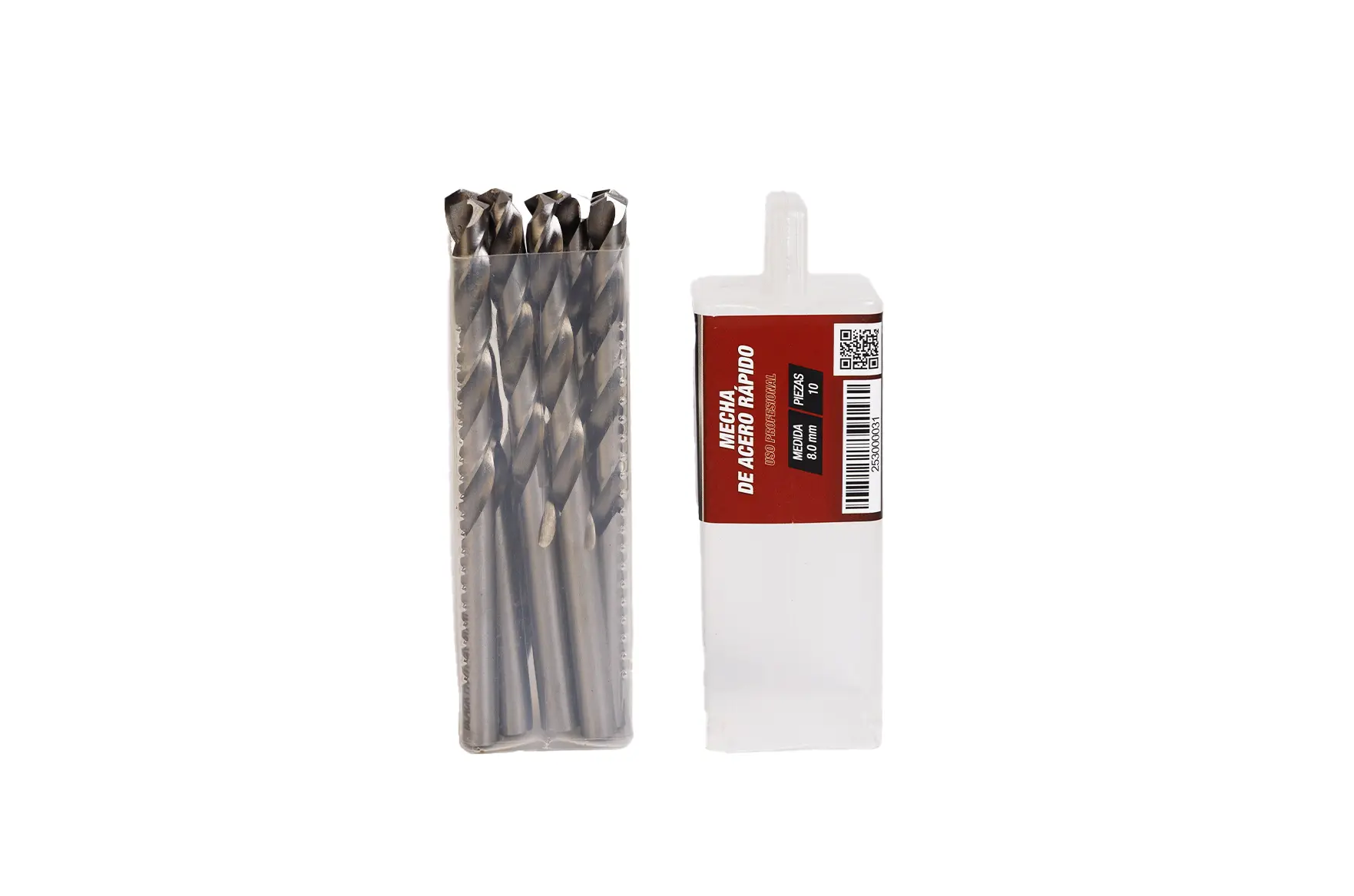 Mecha de Acero Rápido 8 mm - 10 un