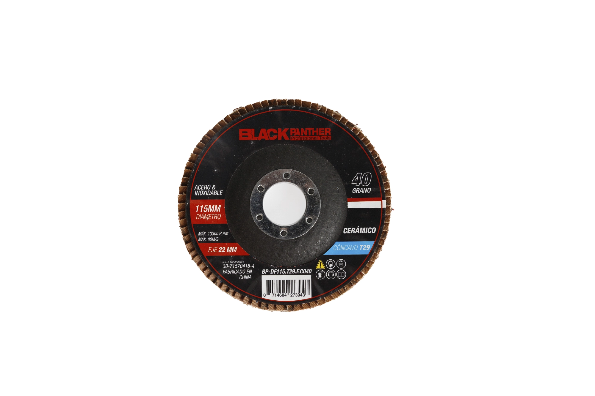 Disco Flap Cerámico - Cóncavo (T29) - Fibra C40